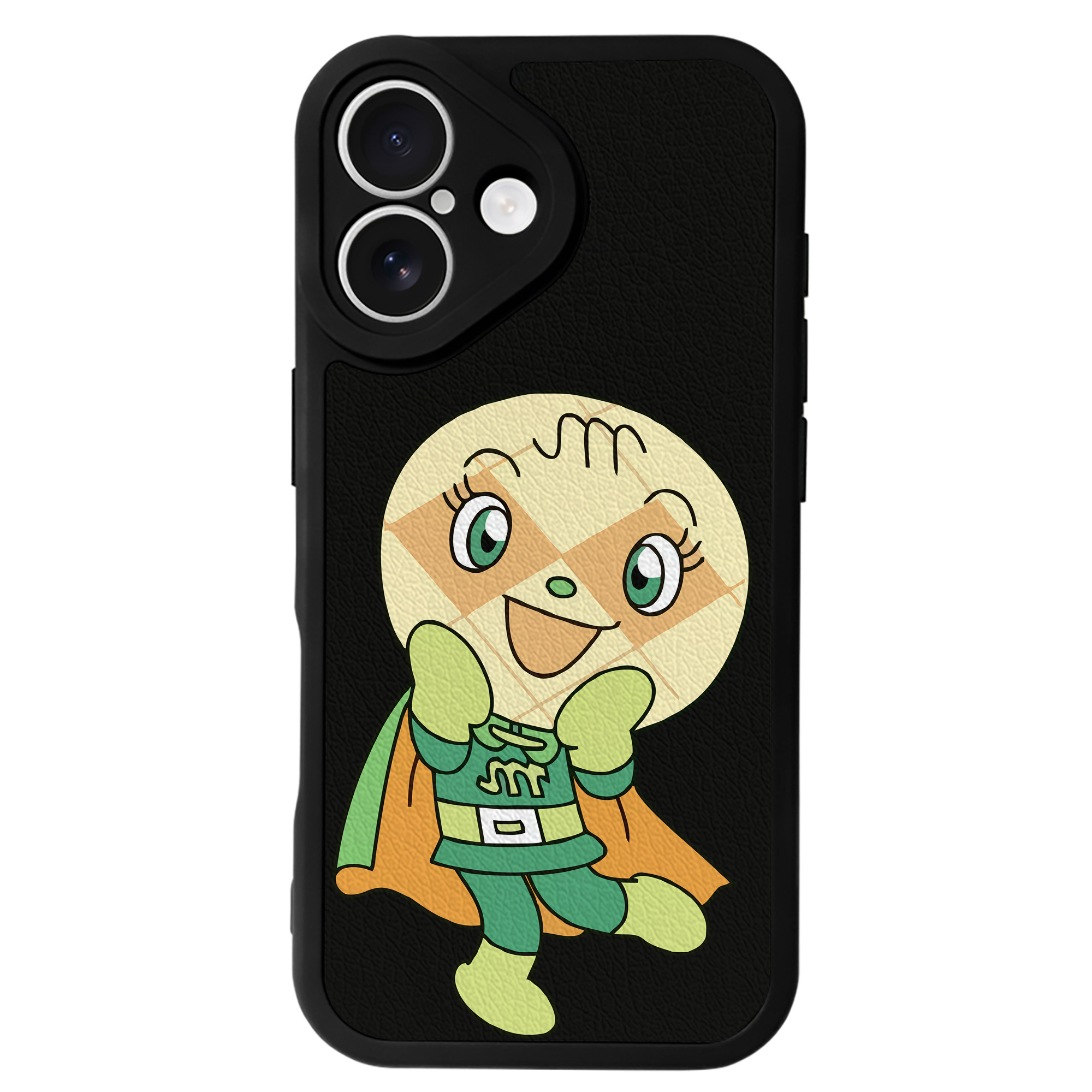 （画像用） アンパンマン Anpanman 【iPhone 16シリーズ対応】シリコンスマホケース（レザー調） 材質：シリコン